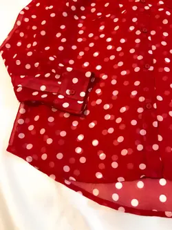 شومیز توپ توپی قرمز