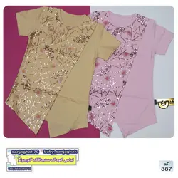 تیشرت دخترانه گل پولک