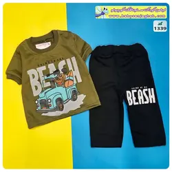 تیشرت شلوارک هاپو ماشین سوار