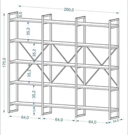 استند و کتابخانه مدل T200-170