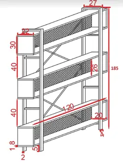استند و کتابخانه مدل T185-120