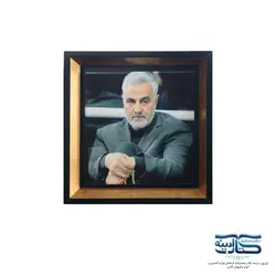 قاب کاشی«شهید حاج قاسم سلیمانی»