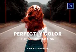 دانلود اکشن فتوشاپ تم رنگی Perfectly Color