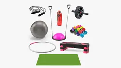مجموعه مدل سه بعدی تجهیزات بدنسازی Fitness Equipment Collection