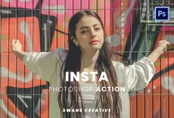 اکشن فتوشاپ فیلتر اینستاگرام Insta