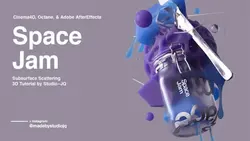 آموزش ساخت صحنه انتزاعی با شیشه مربا در سینمافوردی و اکتان رندر