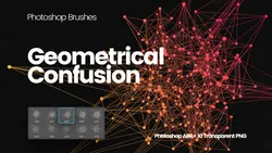 مجموعه براش فتوشاپ درهم هندسی Geometrical Confusion Brushes