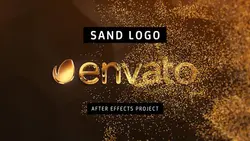 پروژه افترافکت نمایش لوگو با شن Sand Logo