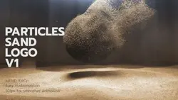پروژه آماده افتر افکت لوگو با پخش ذرات شن و ماسه