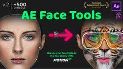 پروژه افتر افکت ابزار تغییر چهره AE Face Tools آخرین آپدیت