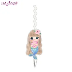 شمع زیبای جشن و تولد مدل پری دریایی طرح کیوت