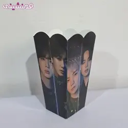 بسته 10 عددی ظرف پاپکرن جشن و تولد تم BTS
