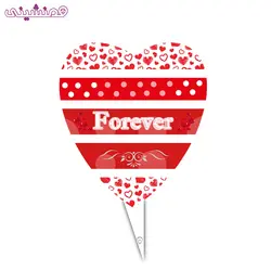تاپر 15 سانتی طرح قلب forever ویژه ولنتاین و روز عشق