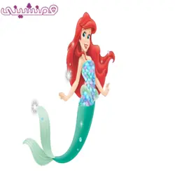 استند چوبی جشن و تولد طرح آریل مدل پری دریایی