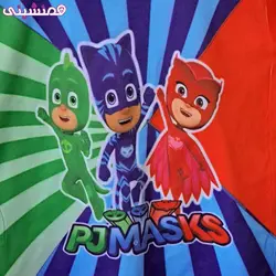 تیشرت زیبای پنبه طرح شب نقابها PJMASKS