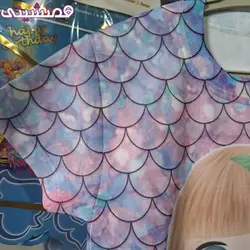 تیشرت زیبای پنبه طرح پری دریایی کیوت