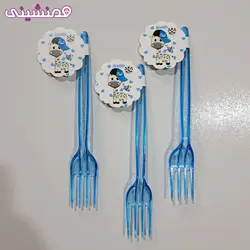 بسته 10 عددی چنگال جشن و تولد تم زرافه کیوت پسر