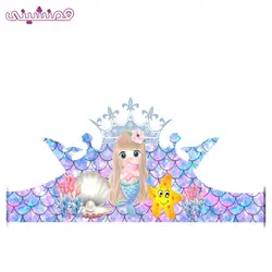 تاج ویژه مدل جشن و تولد تم پری دریایی طرح کیوت