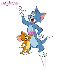 تاپر ۱۵ سانتی جشن و تولد تم تام و جری مدل کیک