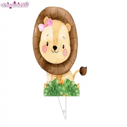 تاپر 15 سانتی شخصیت شیر دختر طرح آبرنگی کد 02 تم حیوانات جنگل سافاری