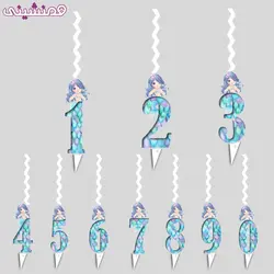 شمع اعداد مدل جشن و تولد تم پری دریایی