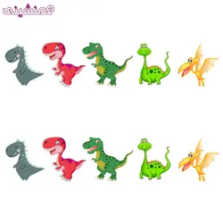 بسته 10 عددی استیکر زیبای مدل جشن و تولد تم دایناسورها کد 02