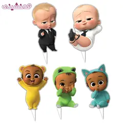 تاپر 6 سانتی تولد مدل جشن و تولد تم بچه رئیس مجموعه 5 عددی