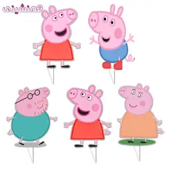 تاپر 6 سانتی تولد مدل جشن و تولد تم پپاپیگ و خانواده