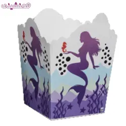 بسته 10 عددی ظرف پاپکرن تم پری دریایی طرح اسپرت 01