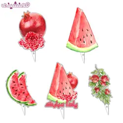 مجموعه 5 عددی تاپر و استند روکیکی مدل یلدا طرح آبرنگی کد 01