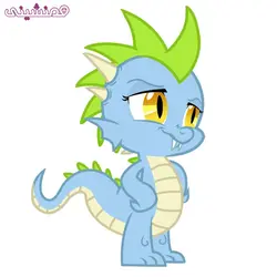 استند شخصیت طرح دایناسور آبی پونی مدل اسب تکشاخ