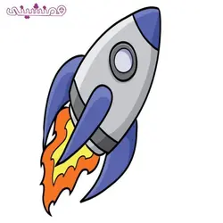 استند رومیزی و ایستاده تولد طرح شخصیت موشک تم فضانوردی کد ۰۲