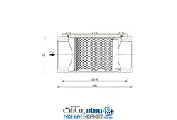 فیلتر گازی ستاک رزوه ای 