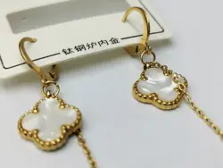 گوشواره ونکلیف با آویز نگین gh51 &bull; گالری بدلیجات ترنج