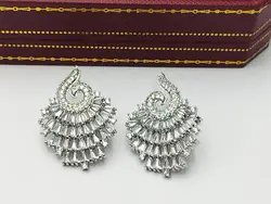 گوشواره مجلسی طرح جواهر کد gh25 &bull; گالری بدلیجات ترنج