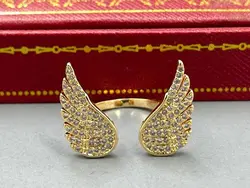 انگشتر بال فرشته فول نگین فری سایز &bull; گالری بدلیجات ترنج