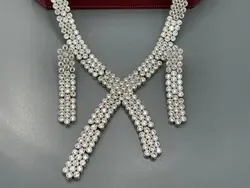 نیم ست گردنبند و گوشواره فول نگین &bull; گالری بدلیجات ترنج