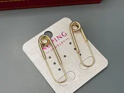 گوشواره طرح سنجاق ژوپینگ &bull; گالری بدلیجات ترنج