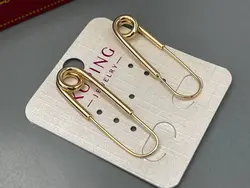 گوشواره طرح سنجاق ژوپینگ &bull; گالری بدلیجات ترنج