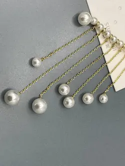 گوشواره کراس مرواریدی &bull; گالری بدلیجات ترنج