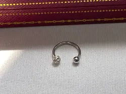 پیرسینگ سپتوم نگین اتمی نقره ای &bull; گالری بدلیجات ترنج