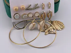 پک گوشواره میخی صدف &bull; گالری بدلیجات ترنج