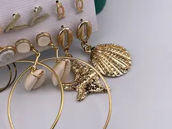 پک گوشواره میخی صدف &bull; گالری بدلیجات ترنج