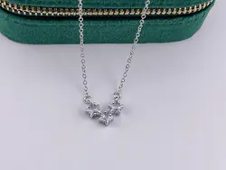 گردنبند طرح سه ستاره نقره ای • گالری بدلیجات ترنج