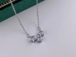 گردنبند طرح سه ستاره نقره ای • گالری بدلیجات ترنج