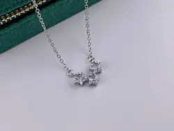 گردنبند طرح سه ستاره نقره ای • گالری بدلیجات ترنج