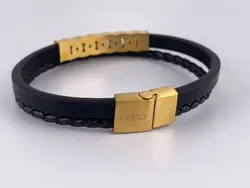 دستبند دو لاین با طرح ساده گوچی &bull; گالری بدلیجات ترنج