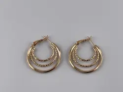 خرید گوشواره حلقه ای پورتوفینو سایزبزرگ &bull; گالری بدلیجات ترنج