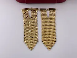 گوشواره آویز سکه ای بلند &bull; گالری بدلیجات ترنج