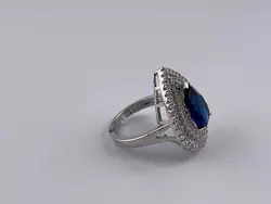 ست زنانه مجلسی طرح گل با نگین های اشکی &bull; گالری بدلیجات ترنج